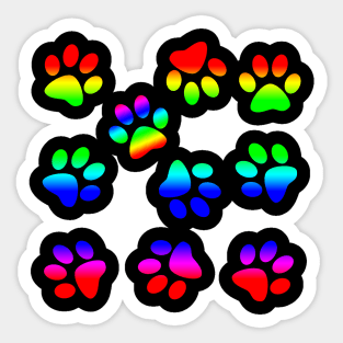 Cute Little Paws - Pattern Design 2 Sticker